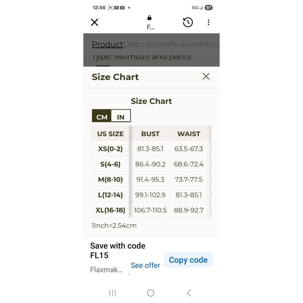 Flaxmaker Majolica Ruffle Print One-Piece Swimsuit & Pants Set Underwire Medium - Picture 5 of 10